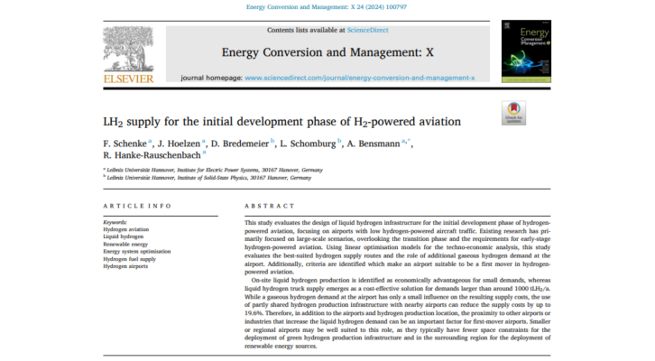 Neue Studie über die frühe Entwicklungsphase der LH2 Bereitstellung für die Luftfahrt
